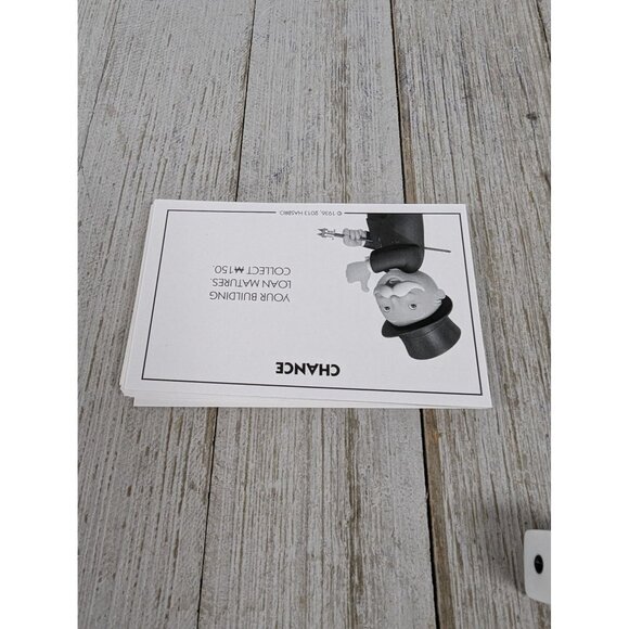 Vintage 2016 Monopoly Replacement Cards Chance Community Chest Dice 2 Die - Picture 5 of 6